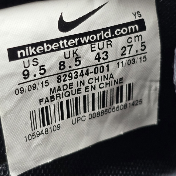 Nike Internationalist KJCRD Jacquard M QS Running Shoes Mens Sz 9.5‎ Black/White main image 7